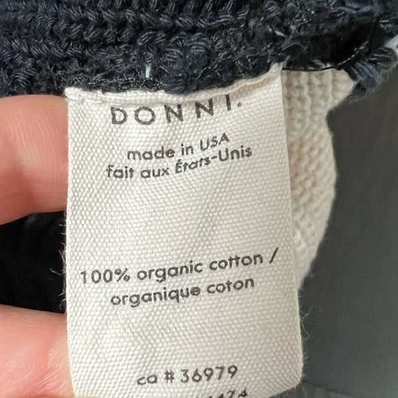 DONNI. NWOT Black & White Duo Neck Cuff Scarf - Picture 5 of 5